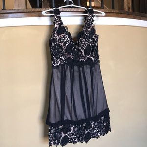 Gorgeous black 100% silk Jovani cocktail dress